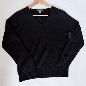 Apt. 9 Women's Black Cashmere V-Neck Sweater Size L